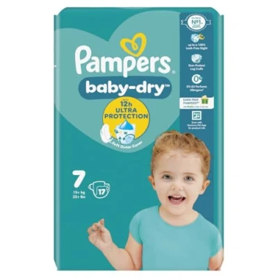 Image of Pampers 81664568 Baby Dry Pants Nappies, White