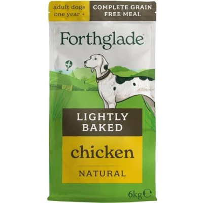 Image of Forthglade Dry Dog Food, Lightly Baked, (6kg Resealable Bag), Adult Dogs, Chicken with Sweet Potato, Grain Free Food 50% Single Source Protein, Complete &amp; Balanced Hypoallergenic