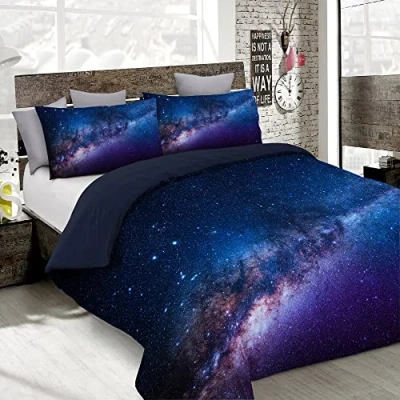 Image of Italian Bed Linen MB HOME ITALY, Goodnight Duvet Cover Set, Andromeda, Double