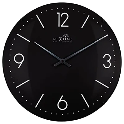 Image of NeXtime wall clock, black, standard size