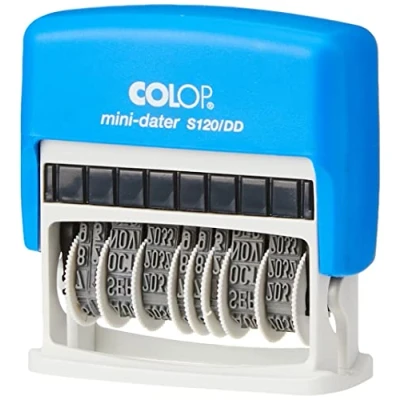 Image of COLOP S120/DD Mini Double Date Stamp 131983 x2 4mm Adjustable Dates In One