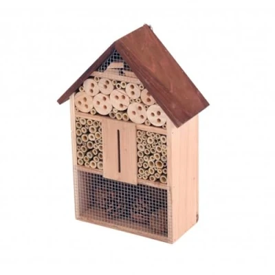 Image of Oypla Wooden Stick Bee Wildlife Insect Hotel House Garden Nest Shelter Box Habitat