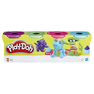 Image of Play Doh Tubs, Assorted, 25.4 x 6.3 7.1 centimeters