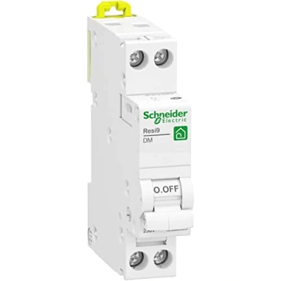 Image of Schneider Electric R9PFC610 Resi9 Modular Circuit Breaker 1P+N 10A C Curve XP Comb Bushbar Compatible
