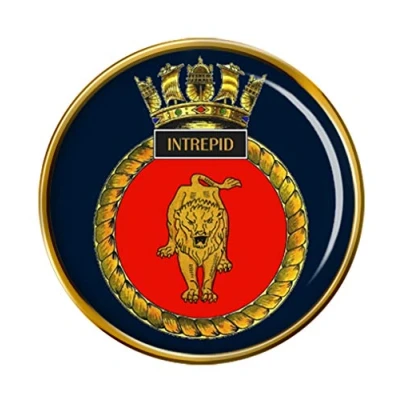 Image of HMS Intrepid, Royal Navy Pin Badge