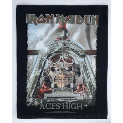 Image of Iron Maiden Aces High Unisex Back Patch multicolour, 95% cotton, 5% polyester,