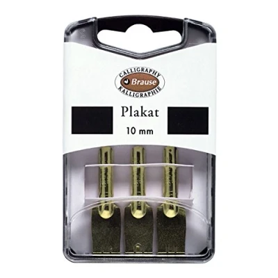 Image of Brause 375510B Pack of 3 Plakat metal nibs 10 mm