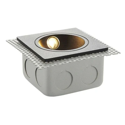 Image of Lucande Pordis LED recessed wall light, IP65, angular