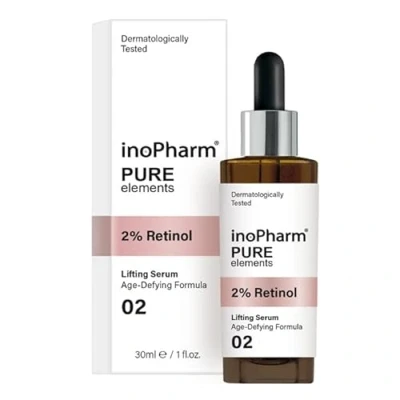Image of inoPharm Pure Elements Lifting Face Serum with 2% Retinol 30 ml