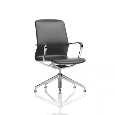 Image of Lucia Executive Chair Chrome Frame With Glides