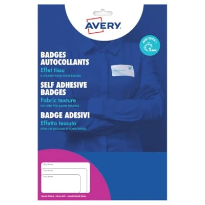 Image of AVERY Zweckform L4784 20 Name Labels Sheets / 540 63.5 x 29.6 mm White