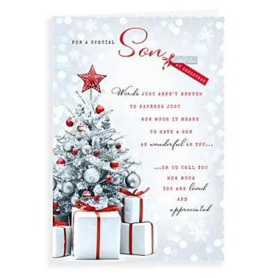 Image of Piccadilly Greetings Avant Garde Studios Photo Christmas Card Son 10 x 7 inches