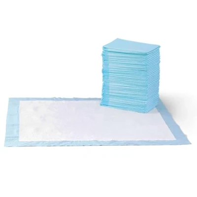 Image of Amazon Basics Dog and Puppy Training Pads, Leakproof, 5 Layer Design with Quick Dry Surface, X Large, Pack of 40, Blue