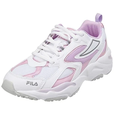 Image of FILA CR CW02 RAY Tracer Teens Sneaker, White Fair Orchid, 3.5 UK