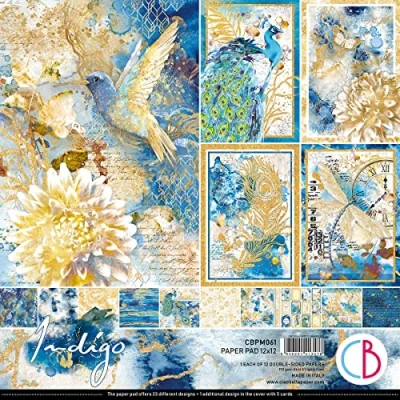 Image of Ciao Bella Indigo 12&quot;x12&quot; Paper Pad 190GSM