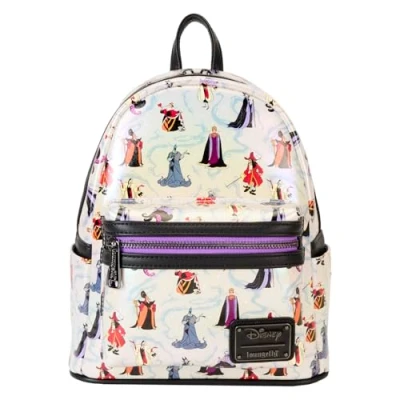 Image of Loungefly Disney Villains Iridescent Mini Backpack