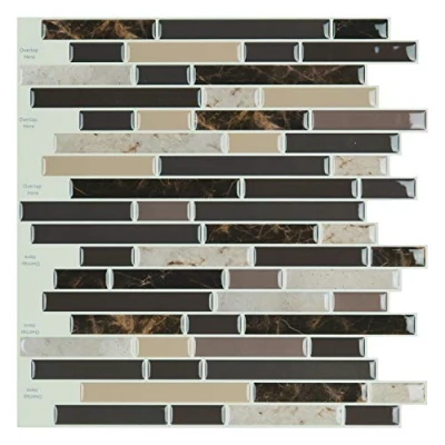 Image of Art3d Self Adhesive Wall Tile Peel and Stick Backsplash for Kitchen (10 Tiles)