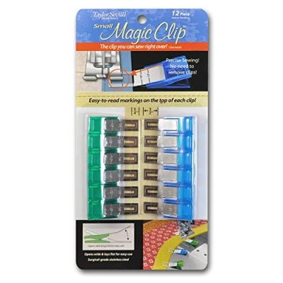 Image of Taylor Seville Originals Sewing Magic Clip, Stainless Steel, Multicolour, Small