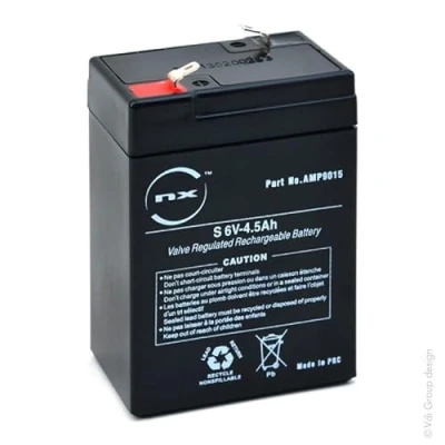 Image of Yuasa 6V 4Ah Sealed Lead Acid Battery