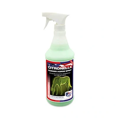 Image of Equine America Citronella Summer Horse Spray Premium Natural Grooming Fly &amp; Insect Repellant 1 Litre