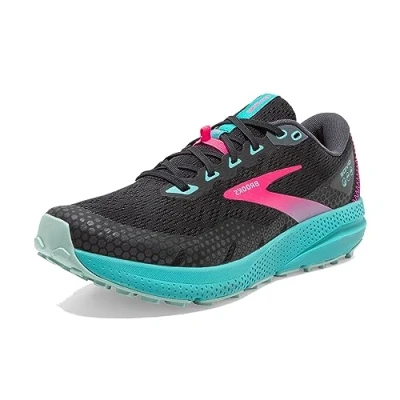 Image of Brooks Women&#039;s Divide 3 Running Shoe, Black Ebony Porcelain, 3.5 UK