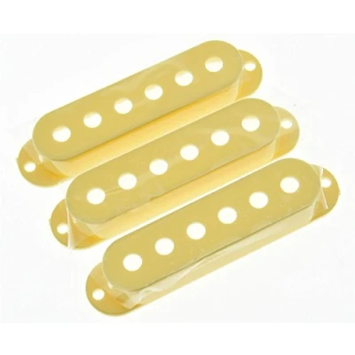 Image of KAISH 52mm Pole Spacing Cream ST Strat Style Guitar Pickup Covers 3 Single Coil for Stratocaster/Strat