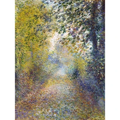 Image of Renoir In The Woods Painting Landscape Large Wall Art Print Canvas Premium Poster Mural