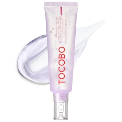 Image of TOCOBO Collagen Brightening Eye Gel cream 1.73oz / 30ml Quartz Water, Lavender Water Extract, Lifting Vegan,