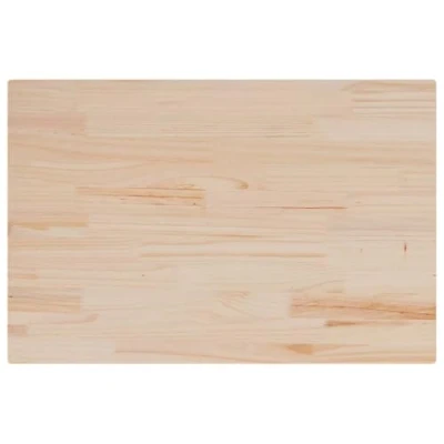 Image of vidaXL Rectangular Solid Pine Wood Table Tops Set of 3, Rustic Brown Finish, Versatile for Dining and Commercial Use 159x80x1.7 cm