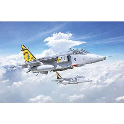 Image of Italeri 1459 Jaguar GR.1 / GR.3 RAF, 1:72 Scale, Plastic Model Kit, to Assemble, Making, Planes, Grey