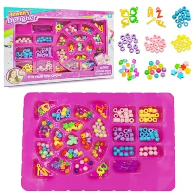 Image of Yeefunjoy Bracelet Making Kits for Girls, Childrens Necklace and Making, Friendship Bracelets, Jewellery Craft Kit Kids Activity Pack, Birthday Gifts Child 5 14 Years Old