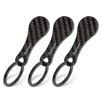 Image of 3 Shopping Trolley Removers Made of Unbreakable Carbon Key Fob for Front Loader Removable Token Keyring