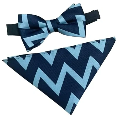 Image of Men&#039;s Fleet Air Arm Regimental Bow Tie &amp; Hanky Set