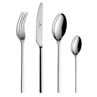 Image of Gerlach Cutlery Set, Shiny Modern, Stainless Steel, Silver, 30 x 27 5 cm, 24 Units