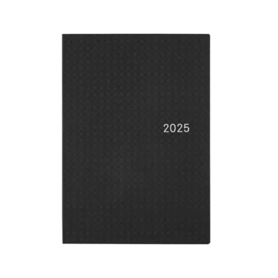 Image of Hobonichi Techo 2025 HON [English/A5 Size/January Start/Planner] Paper Series: Black Gingham