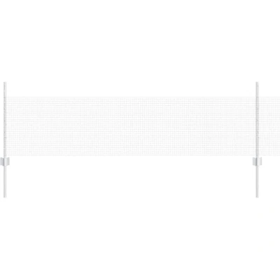 Image of vidaXL Welded Wire Fence with 44 U Posts Silver 0.5x100 m Steel