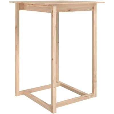 Image of vidaXL Bar Table 80x80x110 cm Solid Wood Pine