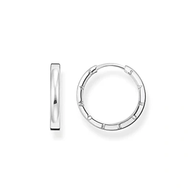 Image of THOMAS SABO 2 Hoop earrings small Silver 925 Sterling CR685 001 21