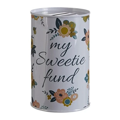 Image of Premier Housewares 1411324 Alicia Money, Tin, White, 8 x 13 cm
