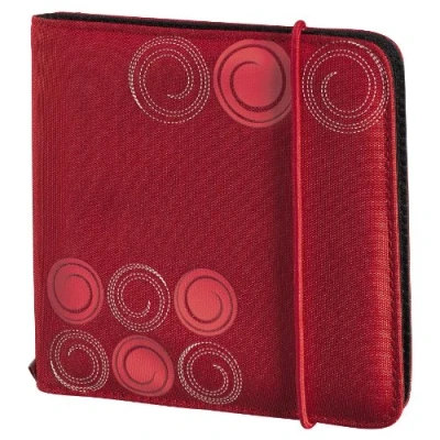 Image of Hama &quot;Up to Fashion&quot; CD Case for 24 Discs Antistatic Sleeves Red