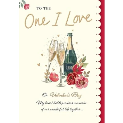 Image of Regal Publishing Valentine&#039;s Day Card, To The One I Love 9 x 6 inches