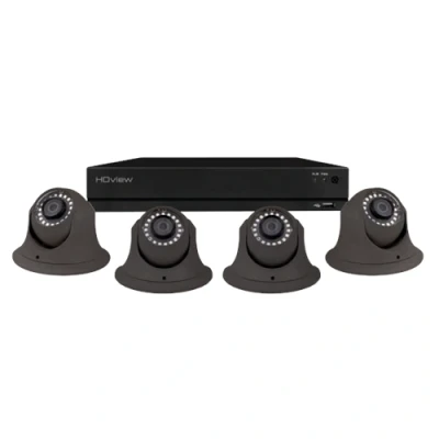 Image of ESP 4 Channel Full HD 500GB CCTV System, Grey Dome Cameras