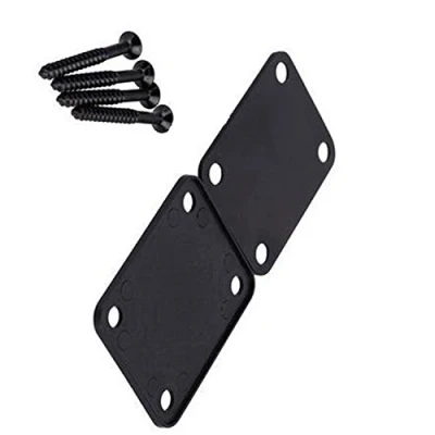 Image of 1 Set Electric Guitar Neck Plate with Screws for Strat Tele Precision,Jazz Bass Replacement