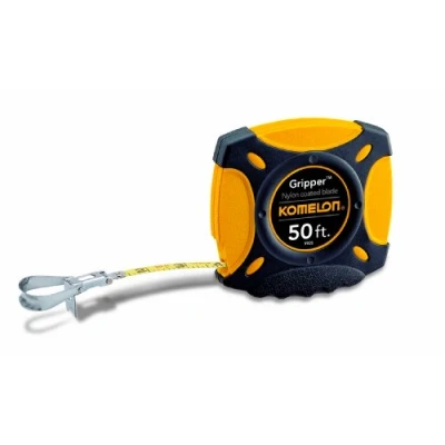 Image of Komelon 9905 Gripper Closed Case Long Steel Tape Measure, Black, 50 Feet