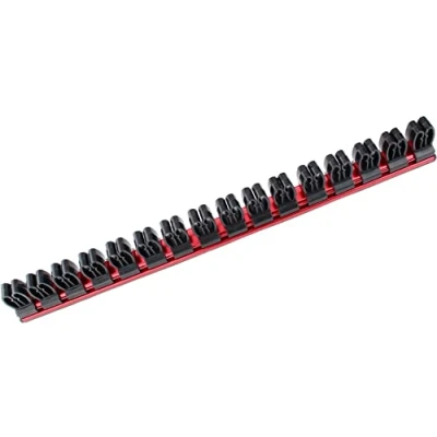 Image of MichaelPro MP014030 Magnetic Spanner Organiser, Screwdriver Rack, Holder, 16 Clips Tool Rail