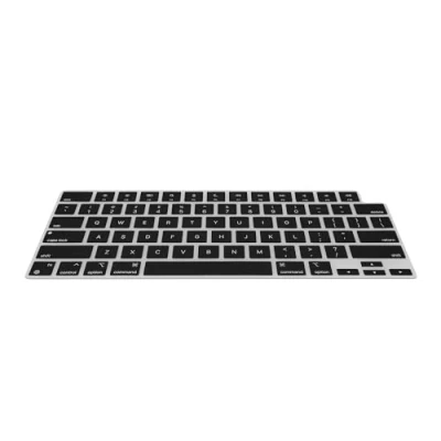 Image of kwmobile Keyboard Cover Compatible with Apple Macbook Air 13.6 M3 2024 A3113 US English QWERTY Black