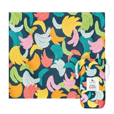 Image of Dock &amp; Bay Picnic Blanket Quick Dry Water Resistant 100% Recycled Materials Large (66x66) Banarama