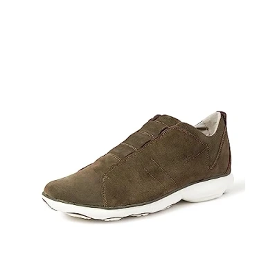 Image of Geox Men&#039;s U Nebula Sneaker, Military, 8 UK