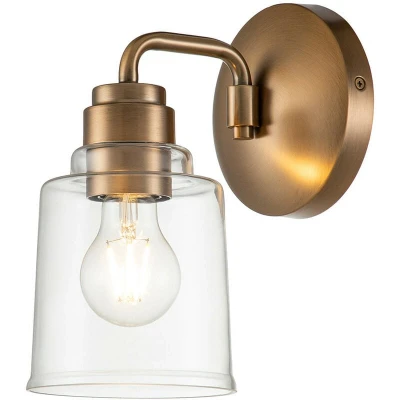 Image of Kichler Aivian Dome Wall Lamp Weathered Brass