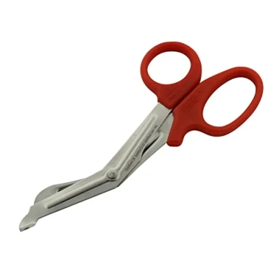 Image of Trauma Shears 6.2&#039;&#039; Stainless Steel Medical Bandage Scissors EMT for Emergency Supplies Nurse Utility (Red)